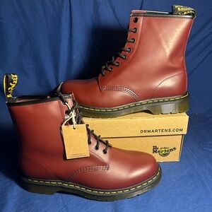 Dr. Martens Women's Burgundy Lace Up Boots